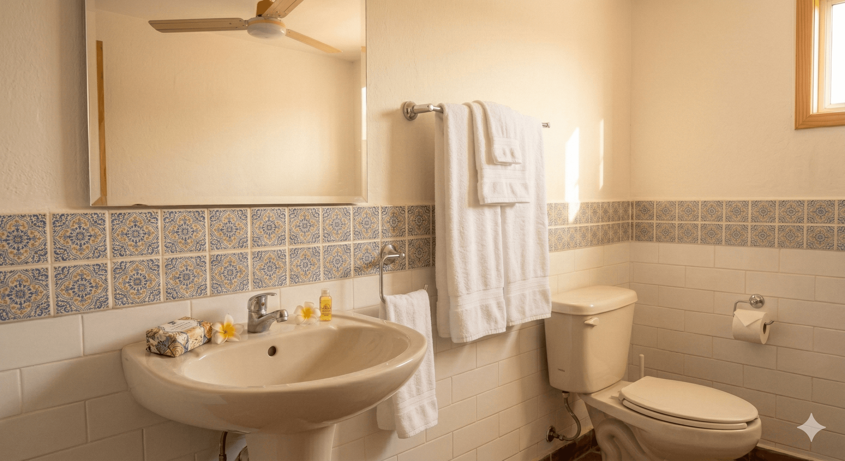 Baño después de la limpieza