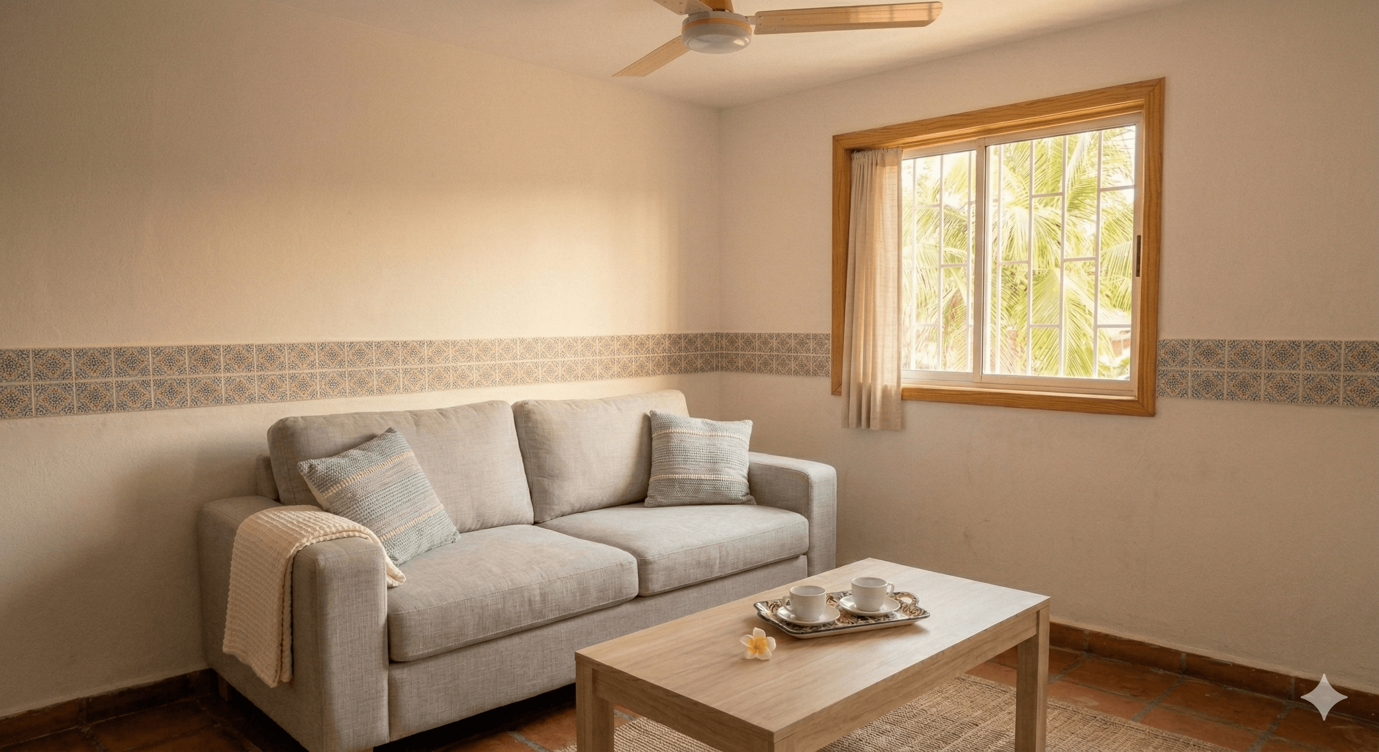 Sala después de la limpieza